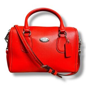 Coach Crossgrain Leather Mini Bennett Satchel Crossbody Bag